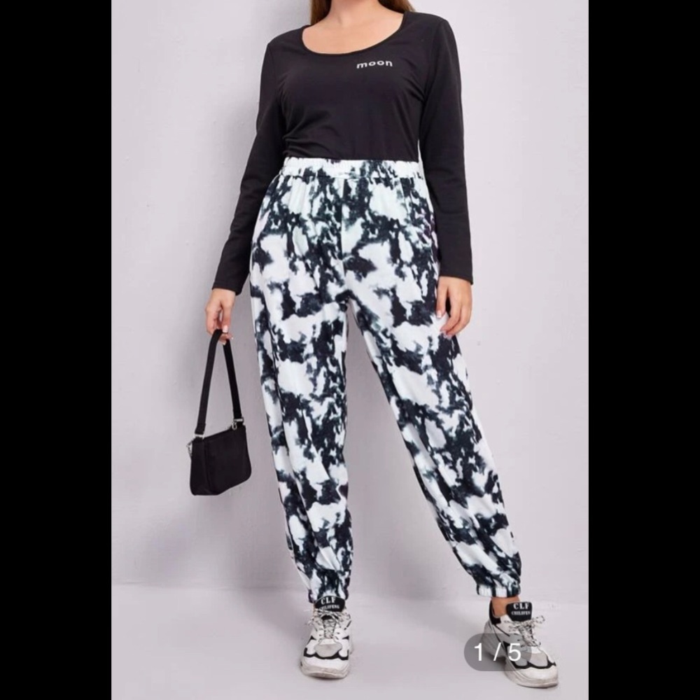 One by Chapters Tie Dye Elastic Waist Jogger Pants, sz L